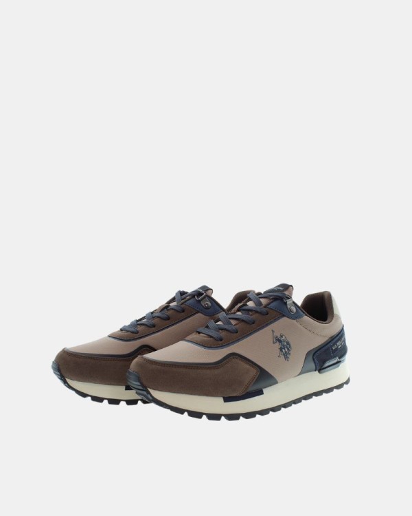 Zapatillas Bajas Hombre US Polo Marrón ARON009M ETS1