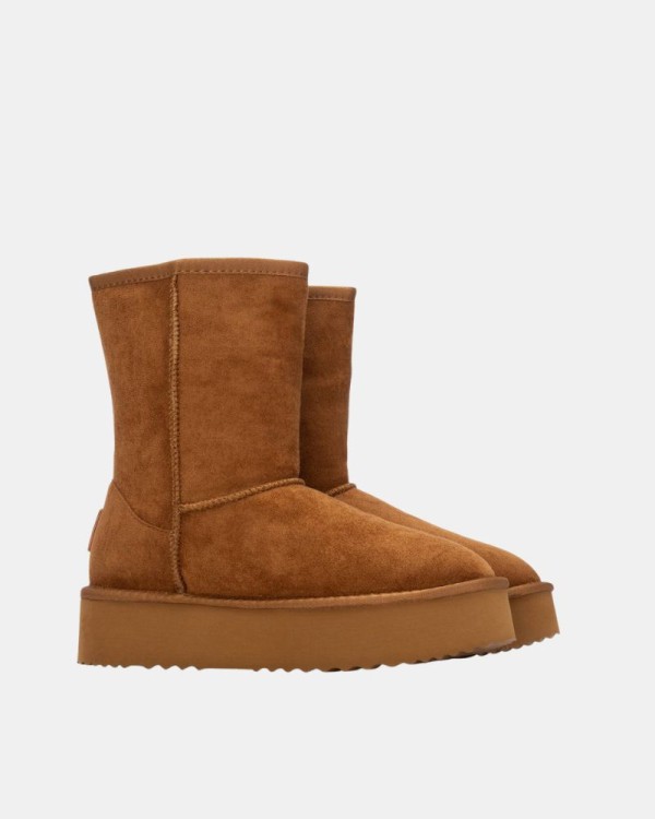 Botas Altas Australianas Mulher XTI Castanho 144339