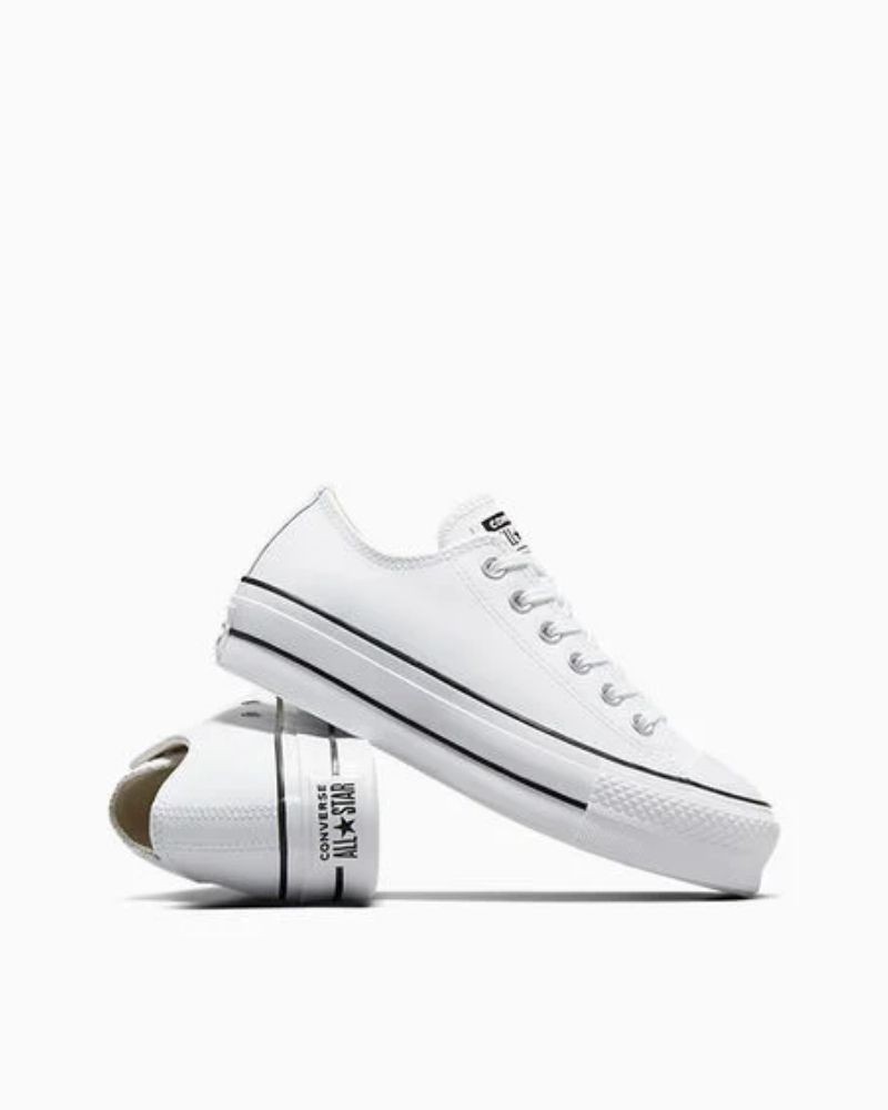 Sapatilhas Baixas Mulher CONVERSE Branco 561680C CHUCK TAYLOR ALL STAR LEATHER
