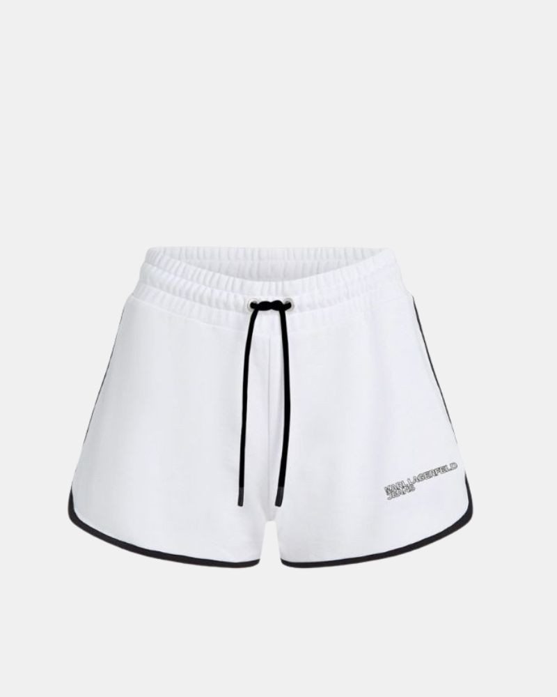 Calças de Fato de Treino Bermudas Mulher Karl Lagerfeld Branco A2W10095