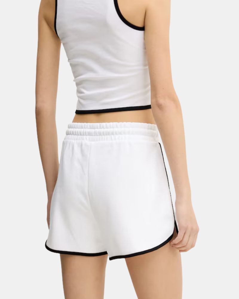Calças de Fato de Treino Bermudas Mulher Karl Lagerfeld Branco A2W10095