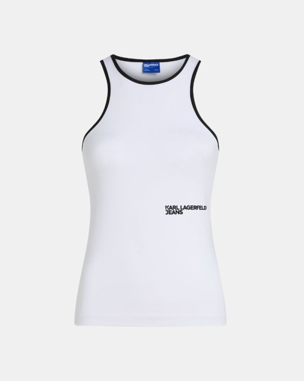  Camisetas Top Mujer Karl Lagerfeld Blanco A3W17047