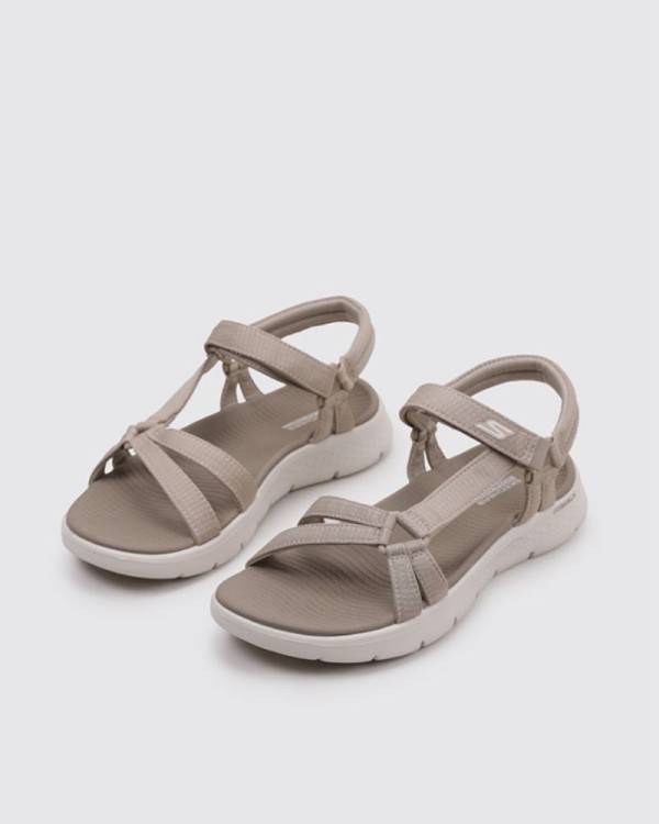 Sandalhas Abertas Mulher SKECHERS Taupe 141451 GO WALK FLEX SUBLIME