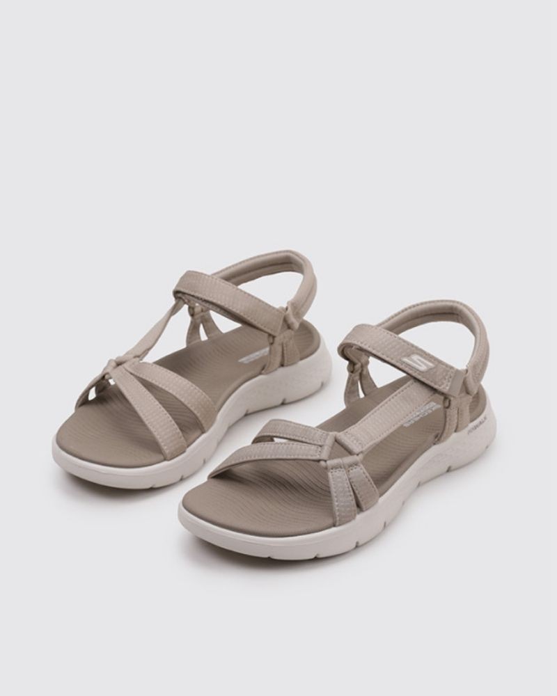  Sandalias Abiertas Mujer SKECHERS Taupe 141451 GO WALK FLEX SUBLIME