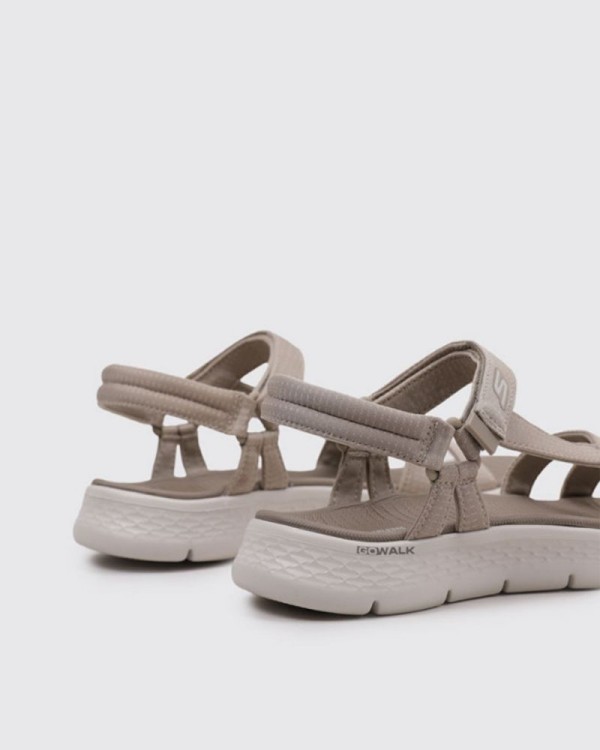  Sandalias Abiertas Mujer SKECHERS Taupe 141451 GO WALK FLEX SUBLIME