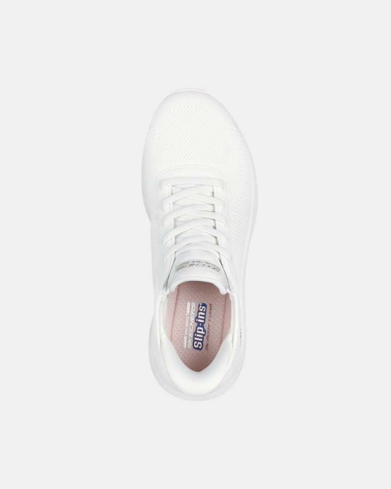 Sapatilhas Baixas Mulher SKECHERS Branco 117497 SLIP INS BOBS SQUAD CHAOS