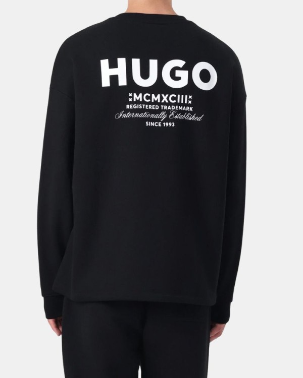  Sudaderas Manga larga Hombre HUGO Negro 50510732 NAVIU
