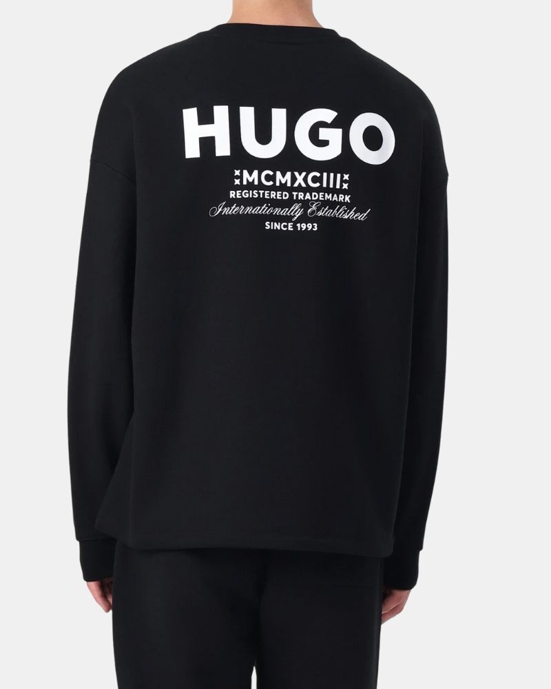 Casacos de capuz manga comprida Homem HUGO Preto 50510732 NAVIU