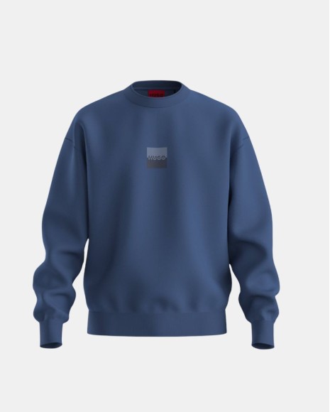  Sudaderas Manga larga Hombre HUGO Azul 50542847 DUSPLITED