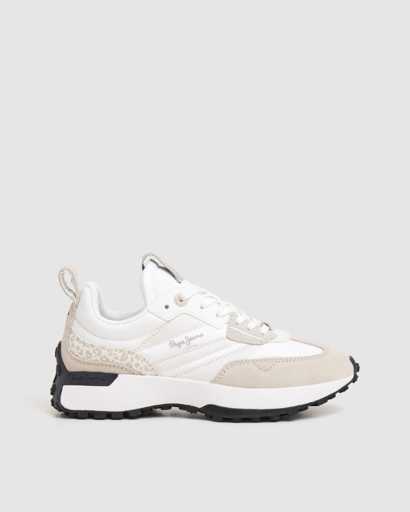 Zapatillas Bajas Mujer PEPE JEANS Blanco PLS60005 LUCKY PRINT