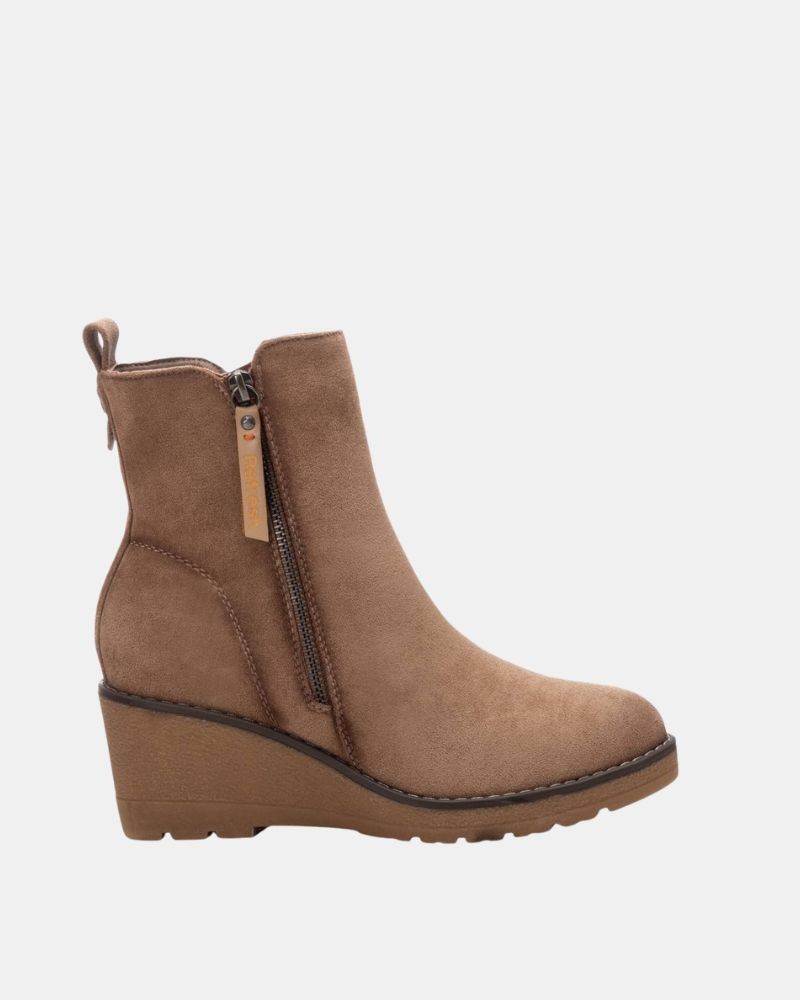  Botines Bajos Mujer REFRESH Taupe 171009