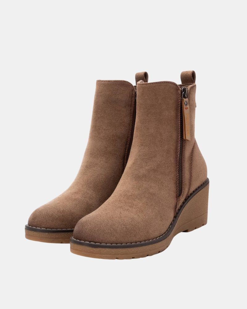  Botines Bajos Mujer REFRESH Taupe 171009
