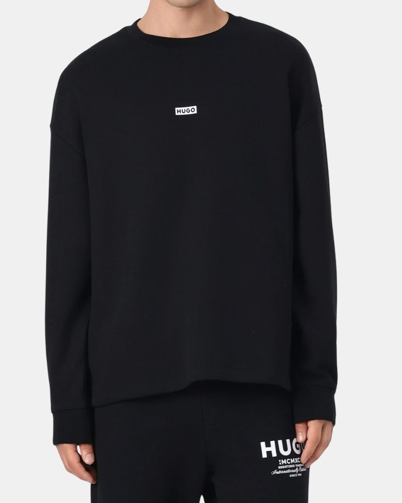  Jersey Manga larga Hombre HUGO Negro 50510732 NAVIU