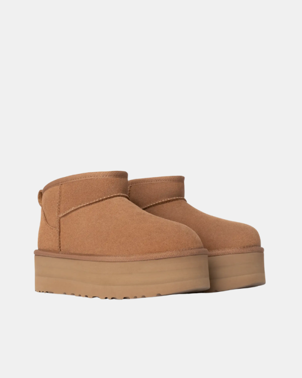 Botas Baixas Australianas Mulher UGG Castanho 1135092 CLASSIC ULTRA MINI PLATFORM