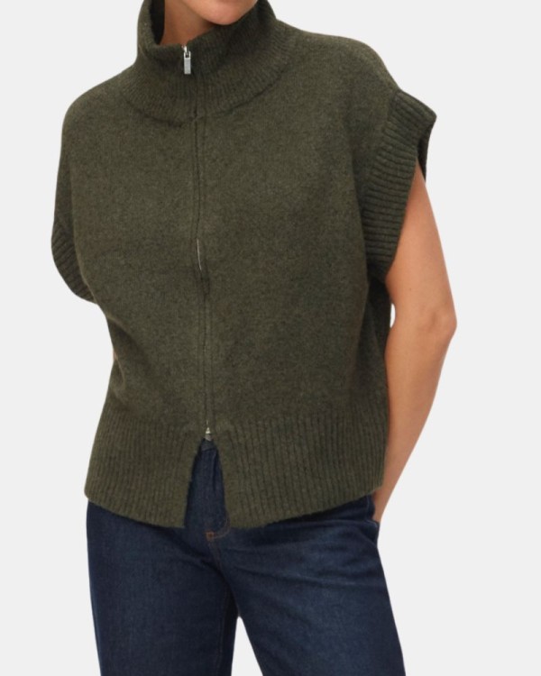  Jersey Manga corta Chaleco Mujer VERO MODA Verde 10331524 BANG