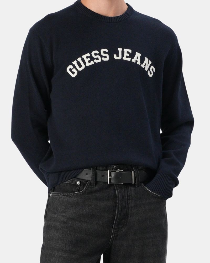T-shirt manga comprida Homem GUESS Azul M5YR18 Z3HM1