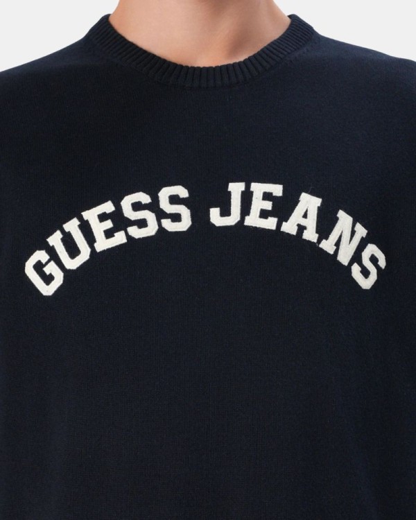  Jersey Manga larga Hombre GUESS Azul M5YR18 Z3HM1