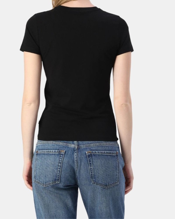 T-shirts Manga curta Mulher GUESS Preto W4YI04 J1314