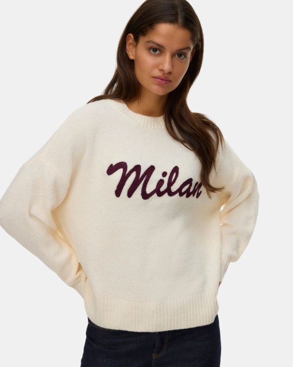  Jersey Manga larga Mujer VERO MODA Beige 10331759 BOOM