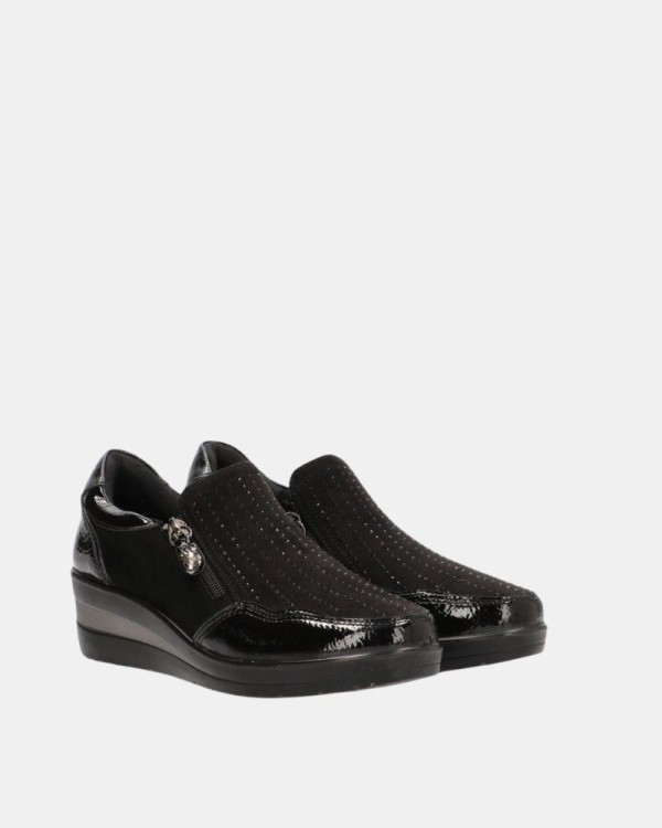  Zapatos Bajos Mujer Amarpies Negro 29385