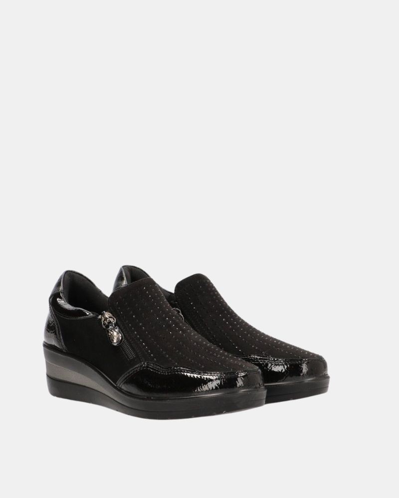  Zapatos Bajos Mujer Amarpies Negro 29385