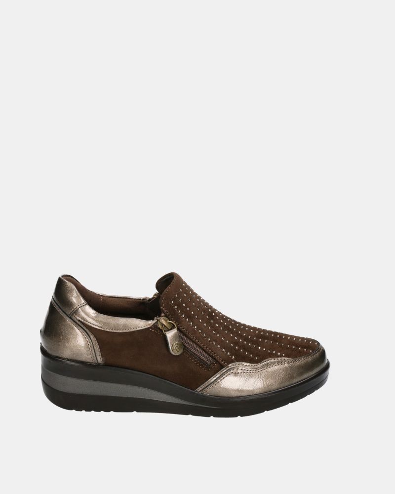 Sapatos Baixos Mulher Amarpies Taupe 29385