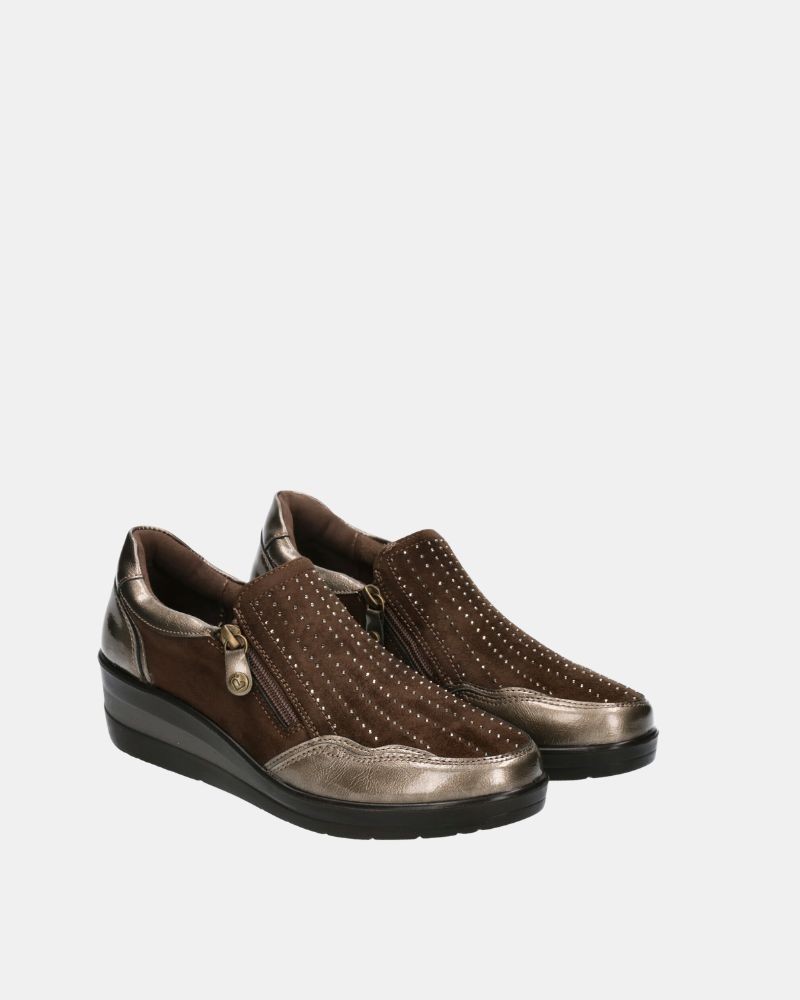 Sapatos Baixos Mulher Amarpies Taupe 29385