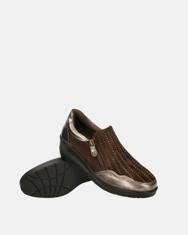 Sapatos Baixos Mulher Amarpies Taupe 29385