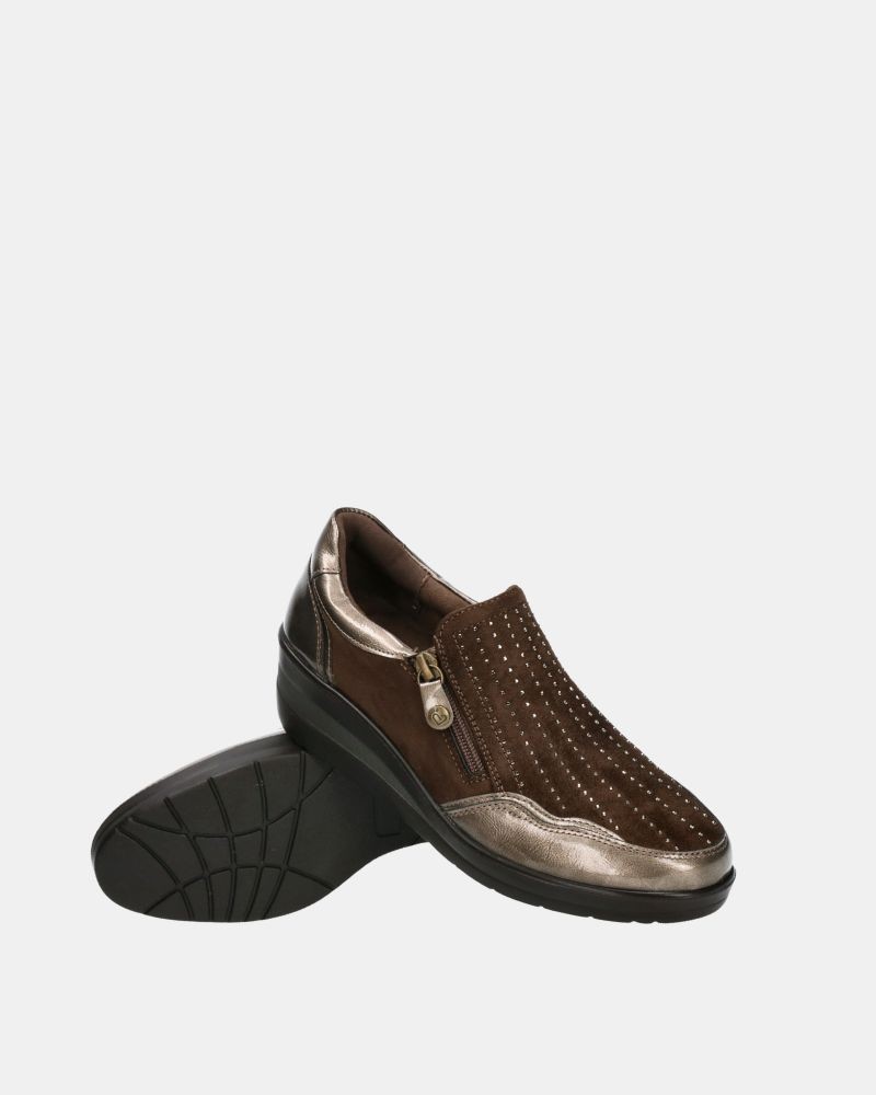 Sapatos Baixos Mulher Amarpies Taupe 29385