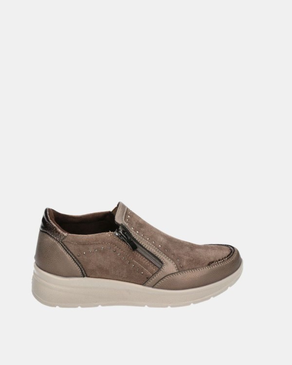 Sapatilhas Baixas Mulher Amarpies Taupe 29351