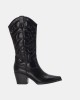 Botas altas cowboy black friday Mujer XTI Negro 144306
