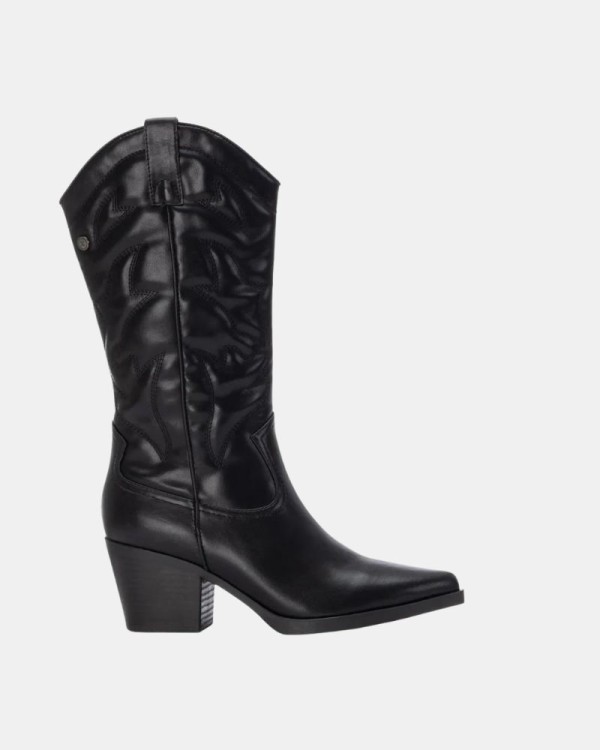 Botas altas cowboy mujer XTI negras black friday