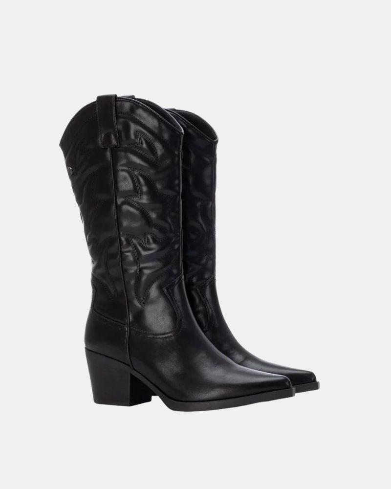 Botas altas cowboy black friday Mujer XTI Negro 144306