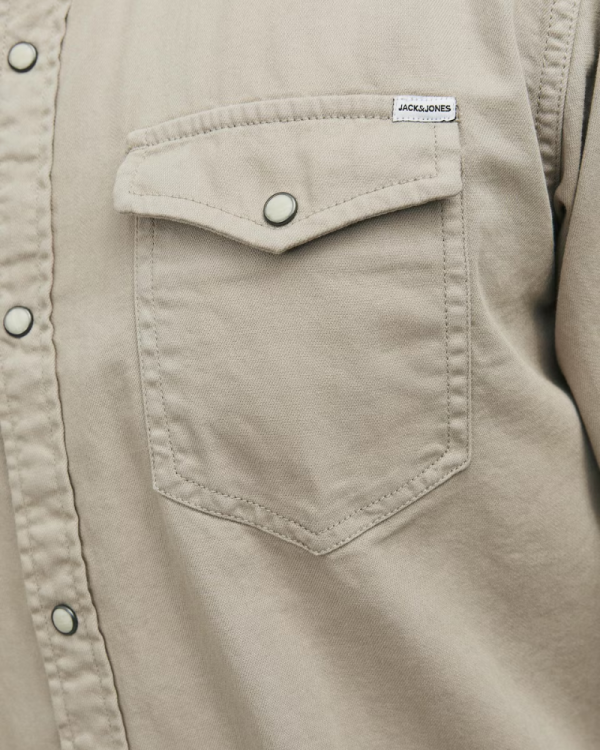  Camisas Manga larga Hombre JACK AND JONES Taupe 12138115 SHERIDAN
