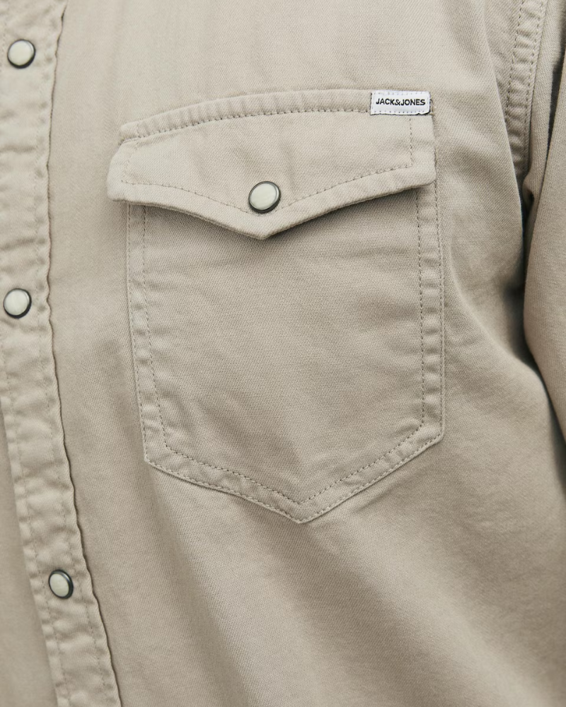  Camisas Manga larga Hombre JACK AND JONES Taupe 12138115 SHERIDAN