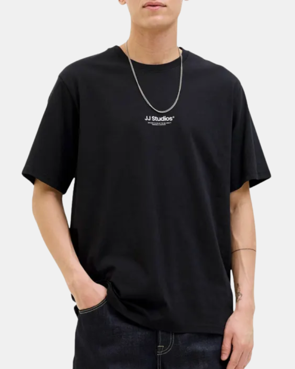 T-shirts Manga curta Homem JACK AND JONES Negro 12278787 SOHO
