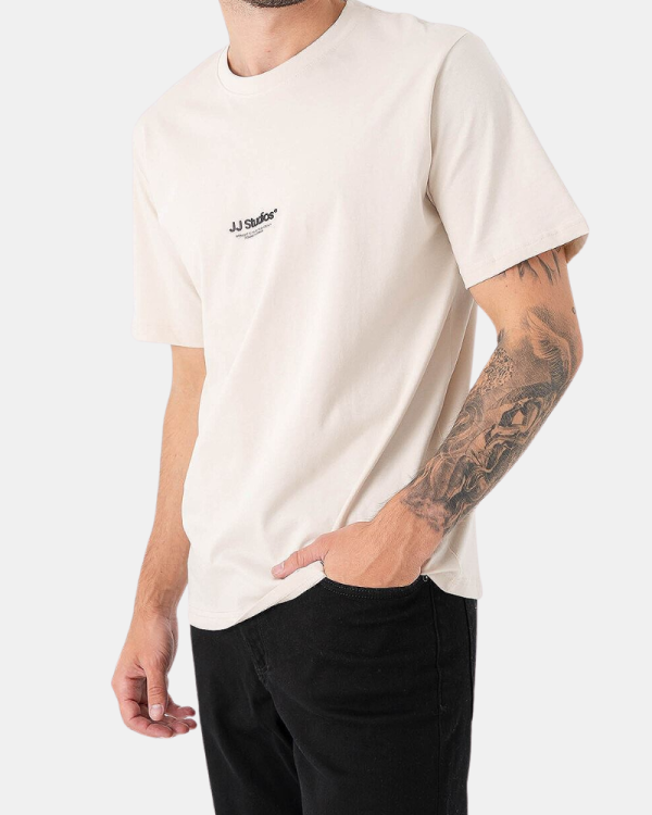  Camisetas Manga corta Hombre JACK AND JONES Beige 12278787 SOHO