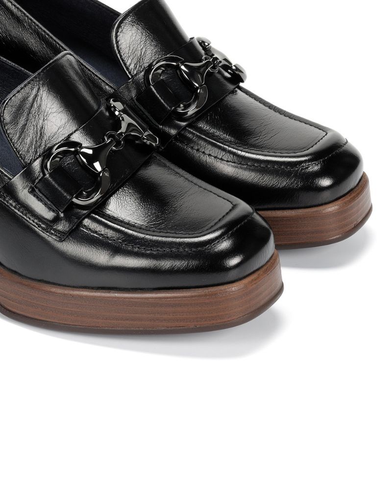 DORKING Zapatos Mocasines Mujer Negro CRISTEL D9155