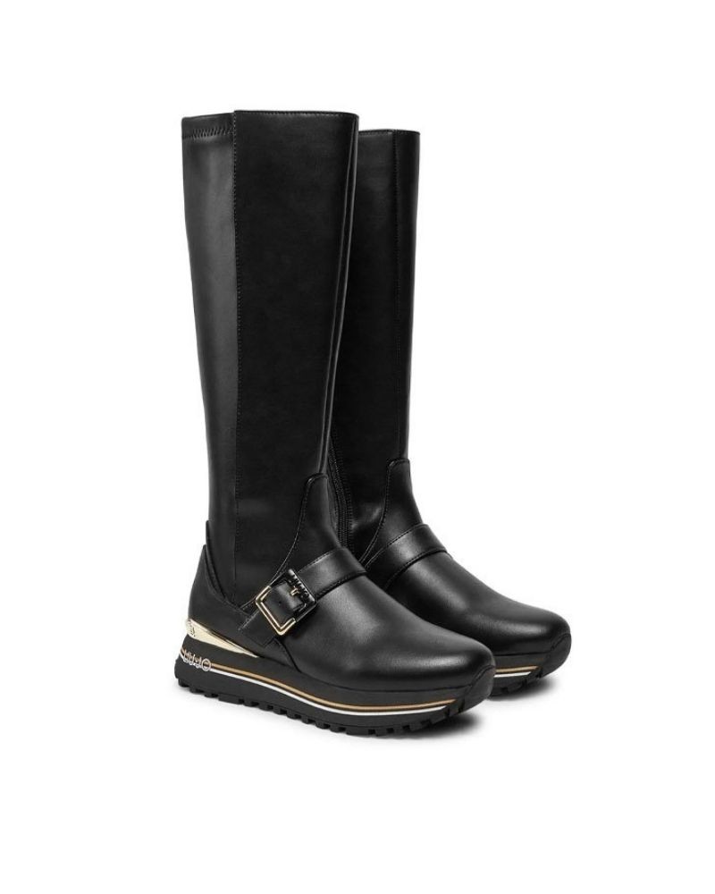 Botas altas pretas para mulher Liujo