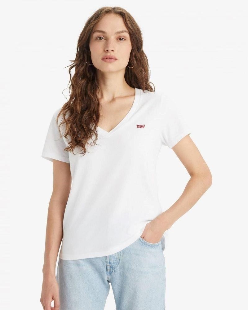 T-shirts Manga curta Mulher LEVIS Branco 85341 0002 PERFECT VNECK