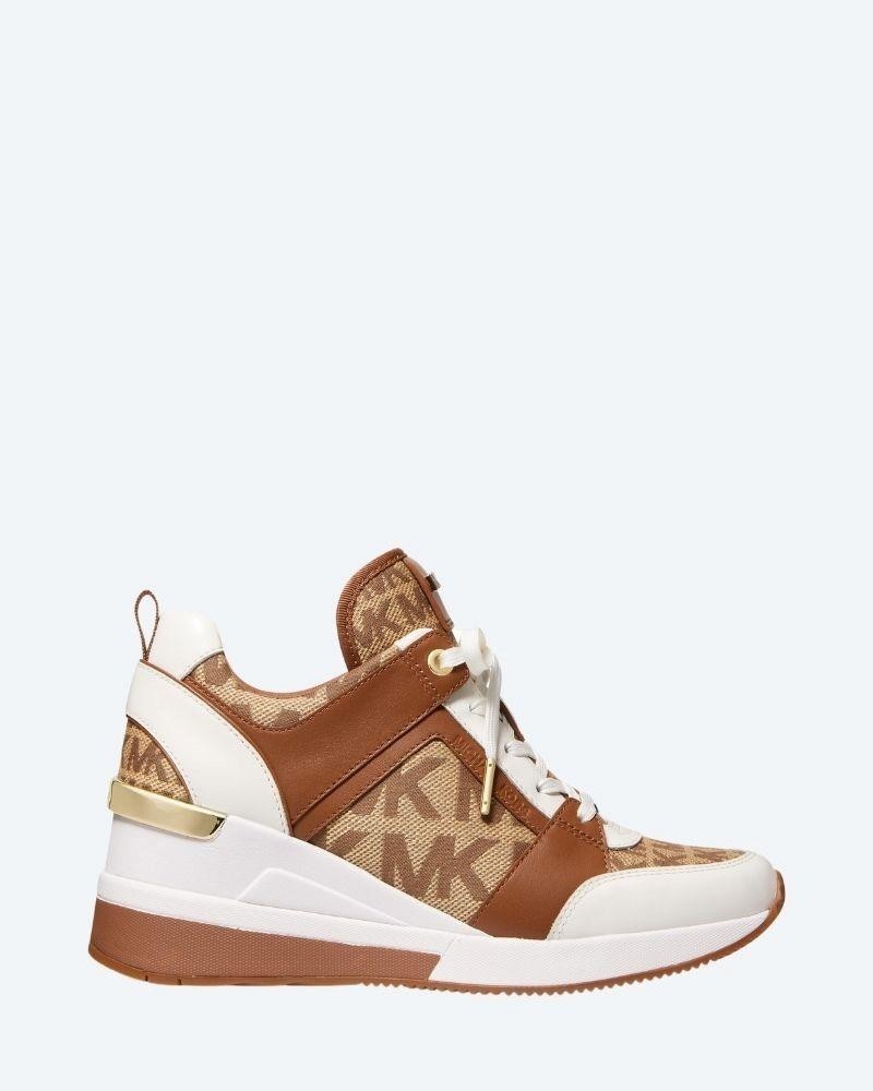 MICHAEL KORS GEORGIE SNEAKER 43T2GEFS3Y  Sapatilhas Baixas Mulher Castanho