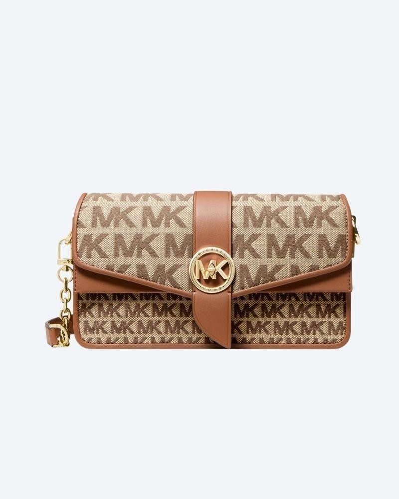 MICHAEL KORS GREENWICH MD CONV SHLDR 30T2GGRL2I Malas Pequeno Mulher Castanho