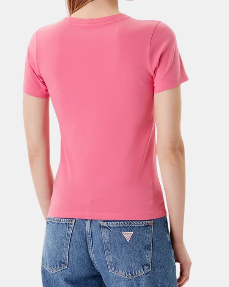 T-shirts Manga curta Mulher GUESS Rosa W4YI04 J1314