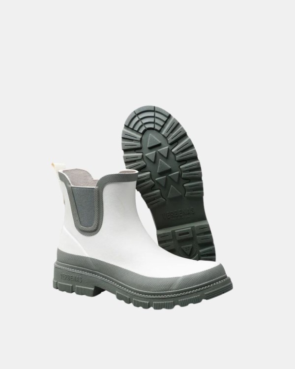 Botas Botas de água Mulher Verbenas Branco LUA MATE COMBI OFF