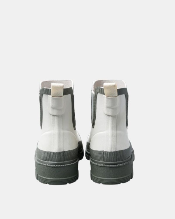 Botas Botas de água Mulher Verbenas Branco LUA MATE COMBI OFF