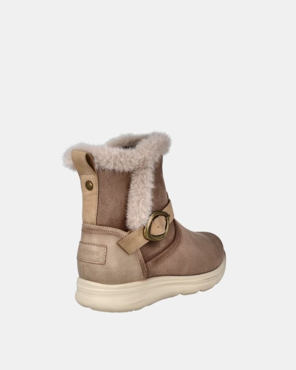  Botines Bajos Mujer Amarpies Beige 29431