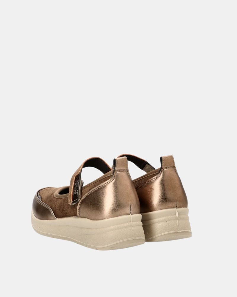 Sapatos Bailarinas Mulher Amarpies Bege 29350