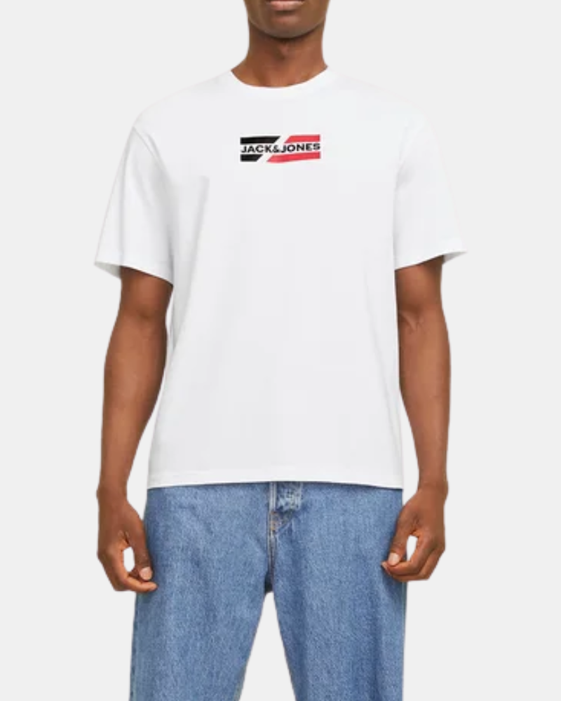 T-shirts Manga curta Homem JACK AND JONES Branco 12268415 CORP