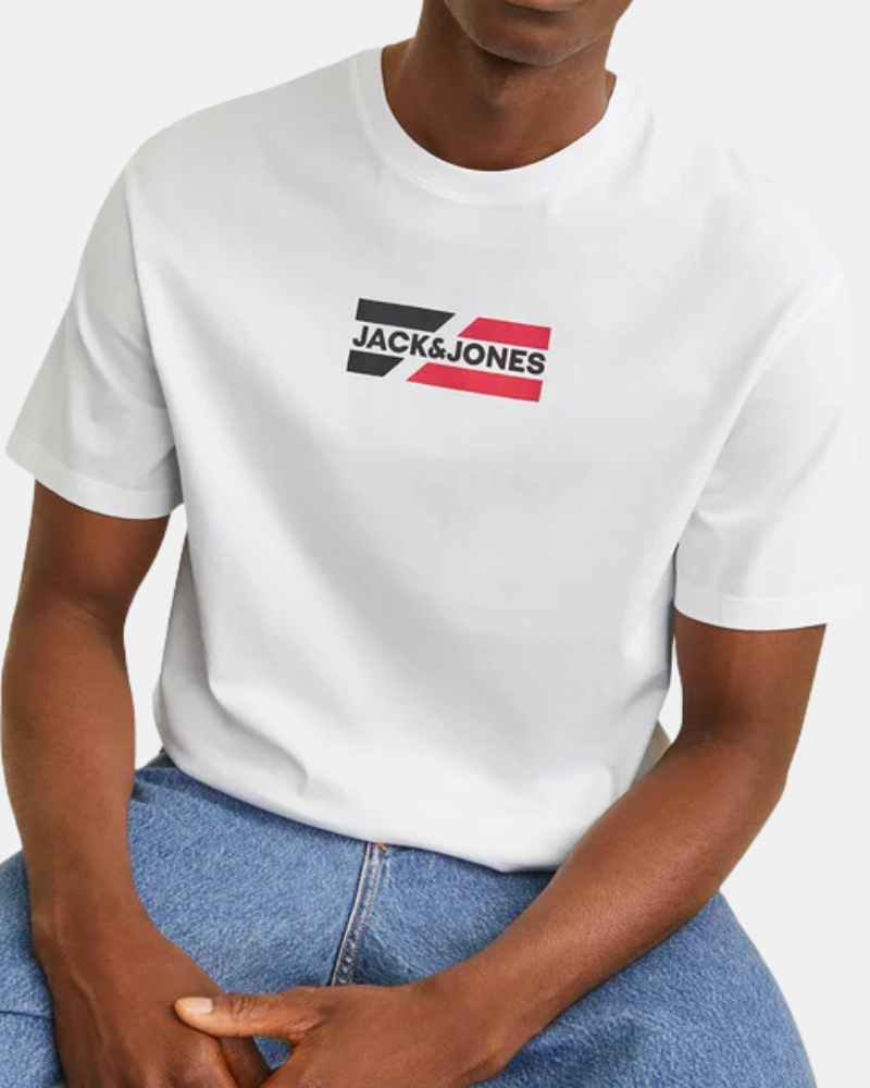  Camisetas Manga corta Hombre JACK AND JONES Blanco 12268415 CORP