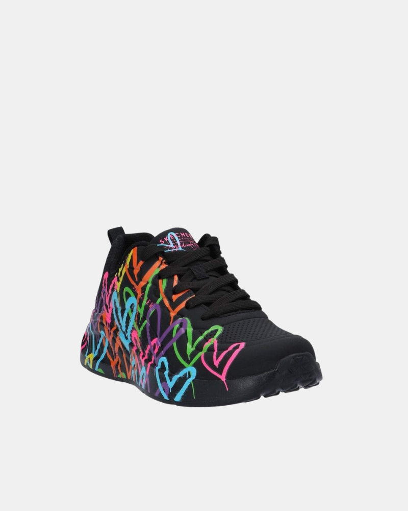 Zapatillas Mujer SKECHERS Negro 177977 JGOLDCROWN UNO LITE HEART OF HEARTS